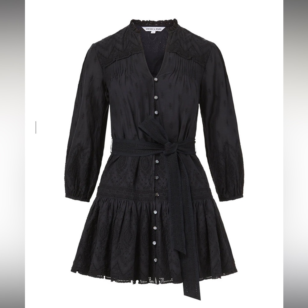 Veronica beard Chrisjen cotton eyelet dress